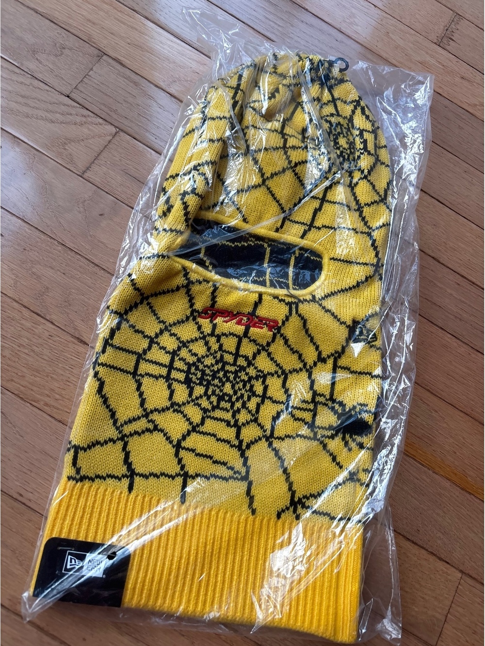 Supreme x Spyder x New Era Yellow Spiderweb Balaclava Ski
